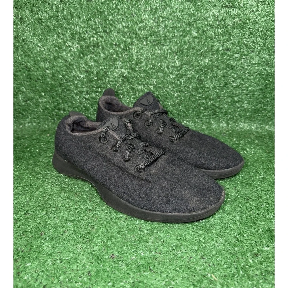 Allbirds Wool Runners Women Size 7 Black Athletic Running Comfort Shoes Sneakers
